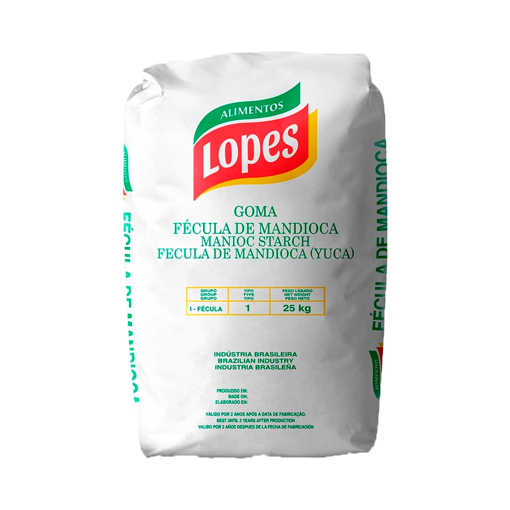 FECULA MANDIOCA 25KG LOPES