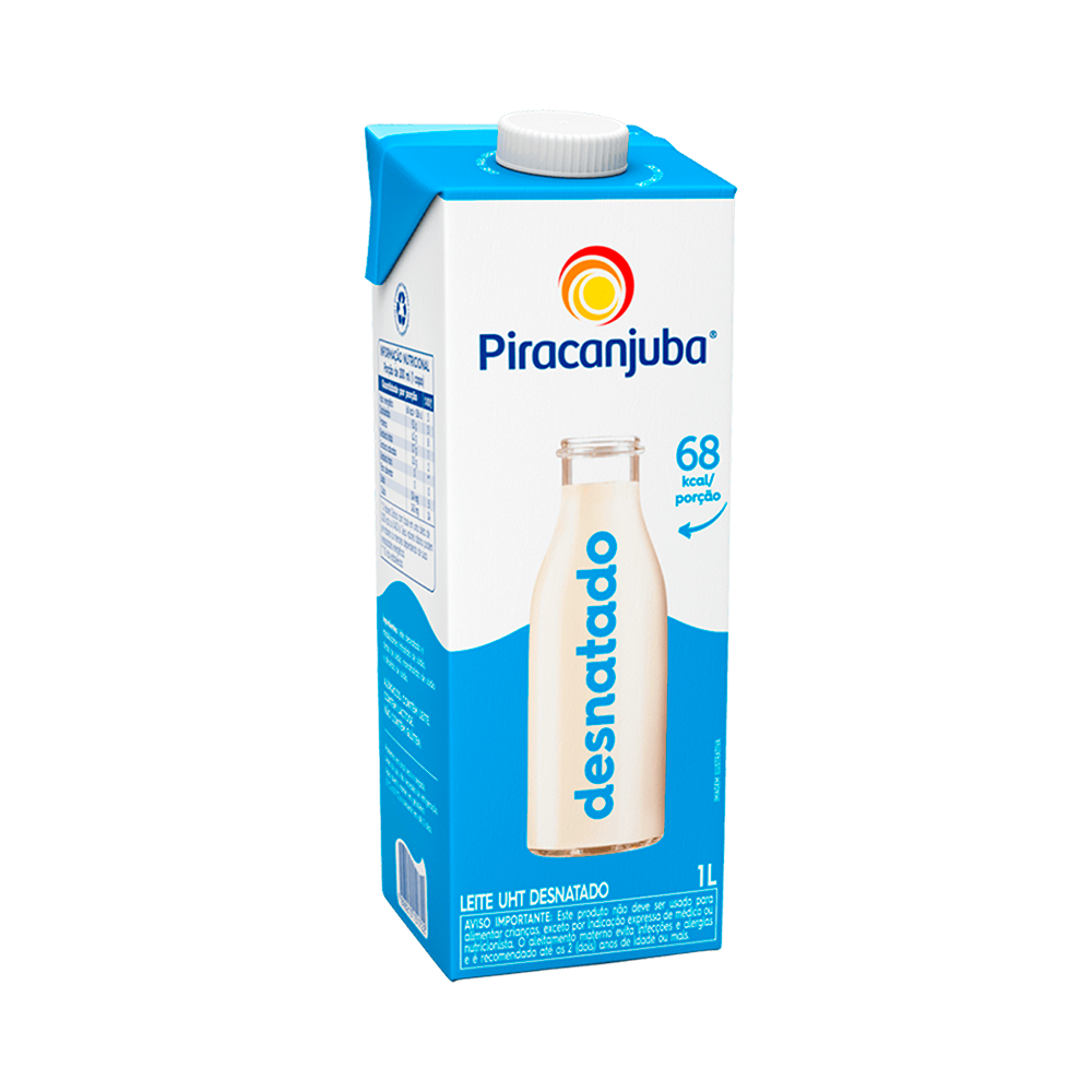LEITE UHT DESNATADO 1L PIRACANJUBA