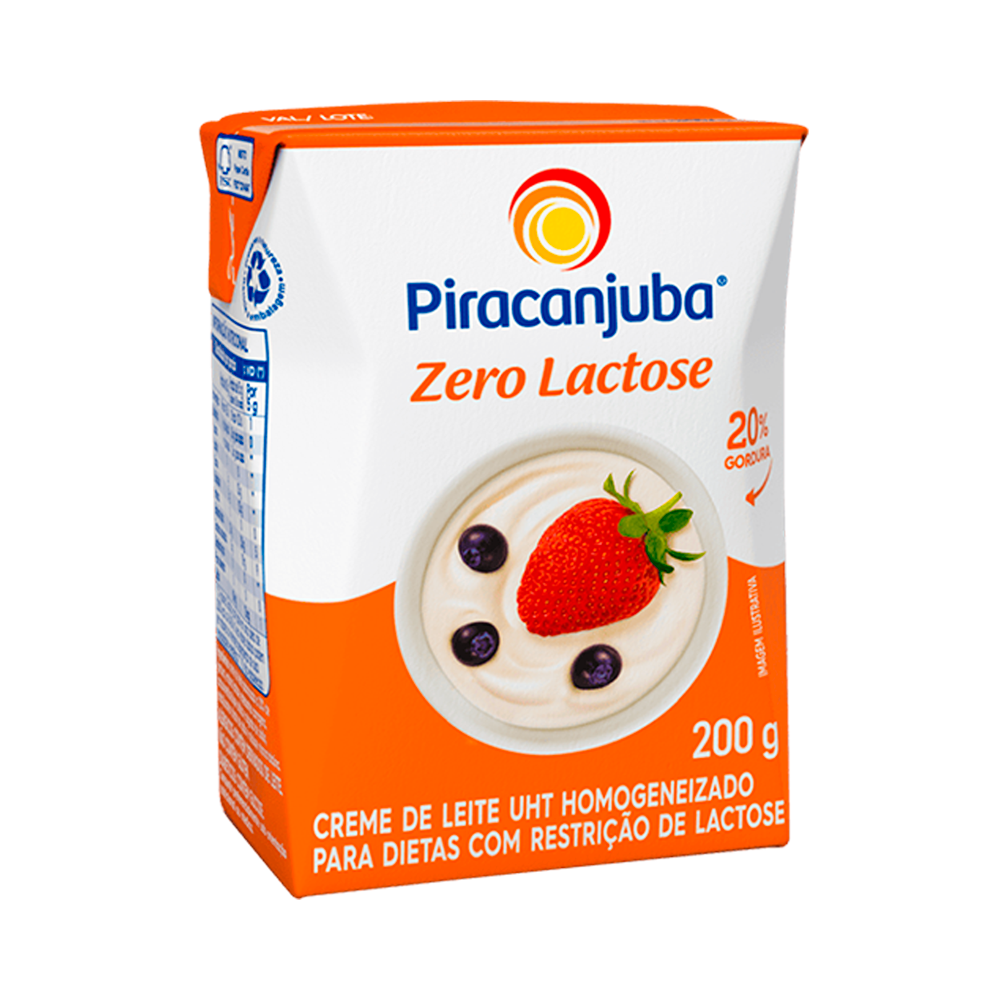 CREME LEITE 200G ZERO LACTOSE PIRAC