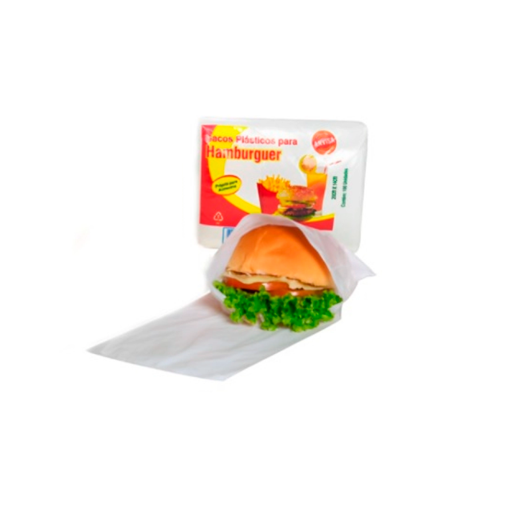 SACO HAMBURGUER 20X15 CARDOPLASTIC