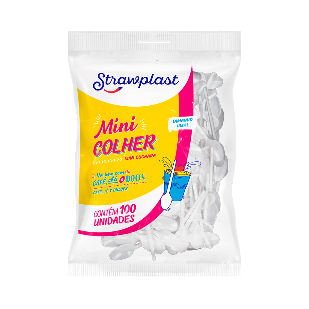 COLHER CAFE/CHA BR STRAWPLAST