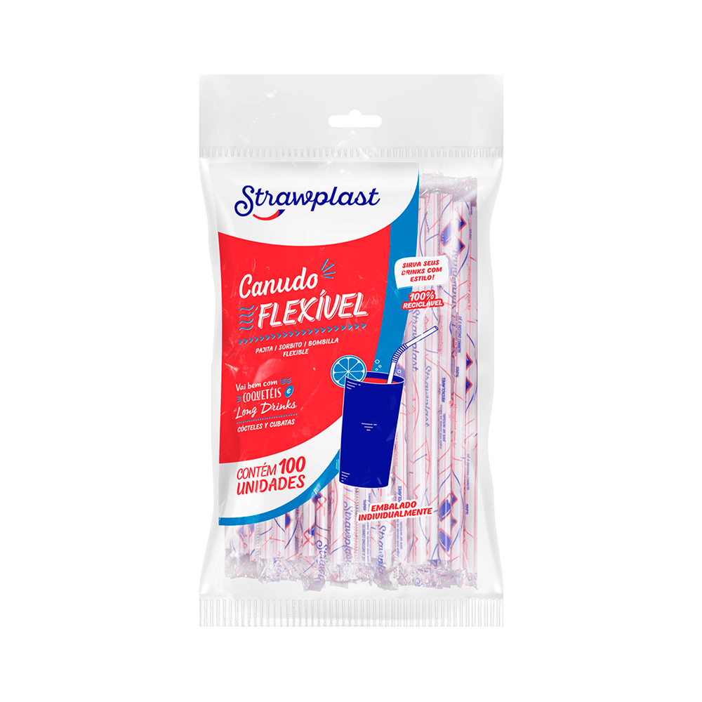 CANUDO PP 6MM FLEX VM SACHE STRAWPLAST