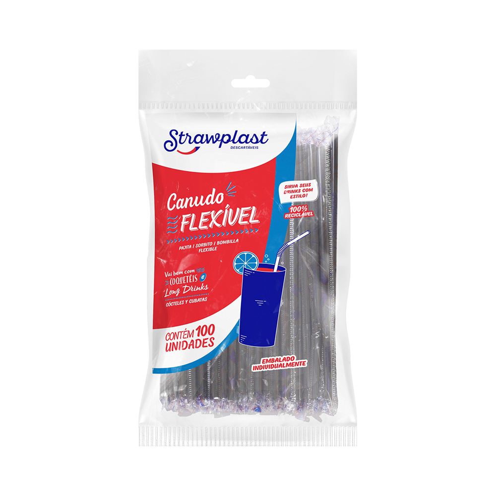 CANUDO PP 6MM FLEX PT SACHE STRAWPLAST