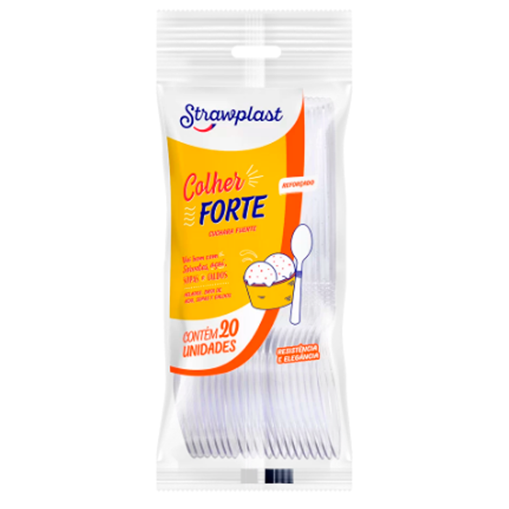 COLHER FORTE BR STRAWPLAST