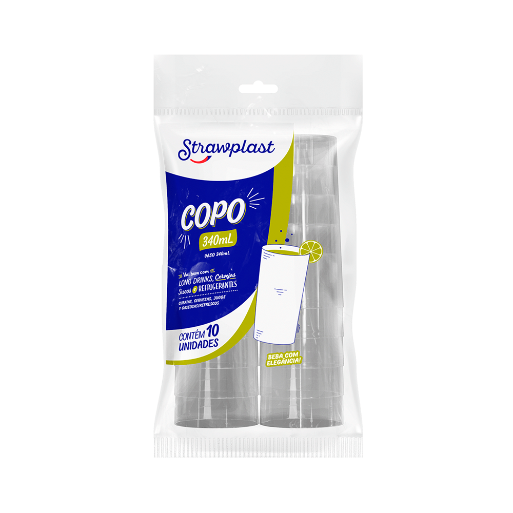 COPO LONG 340ML CR STRAWPLAST