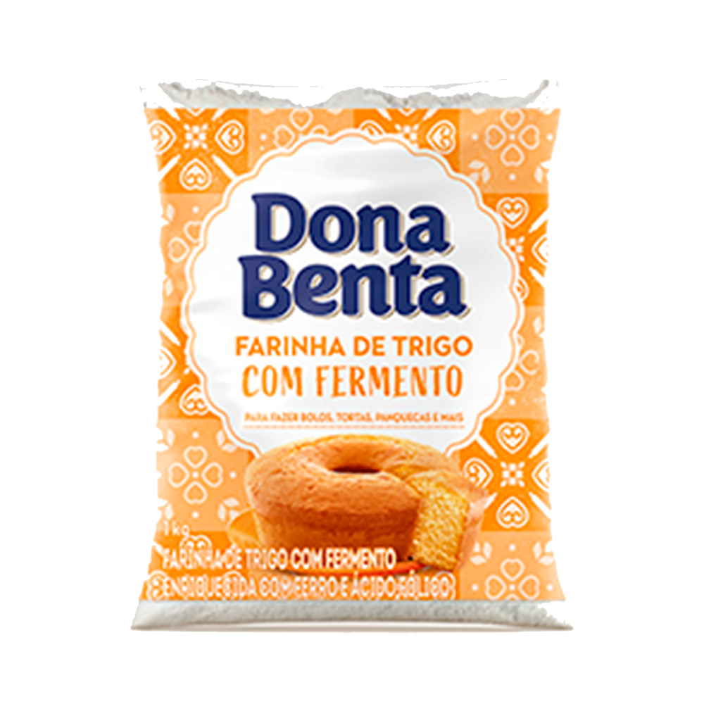 FARINHA TRIGO 1KG C/FERM DONA BENTA