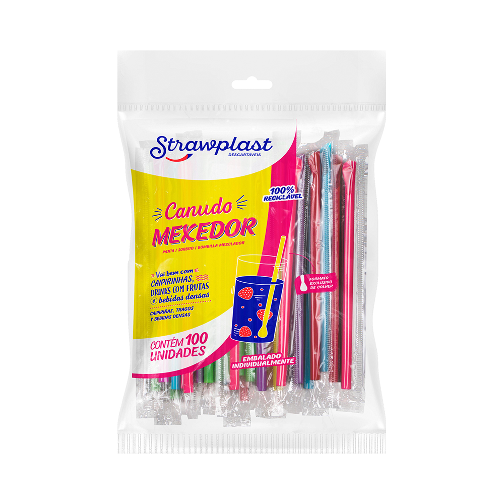 CANUDO PP MEXEDOR SACHE MISTO NEON STRAW