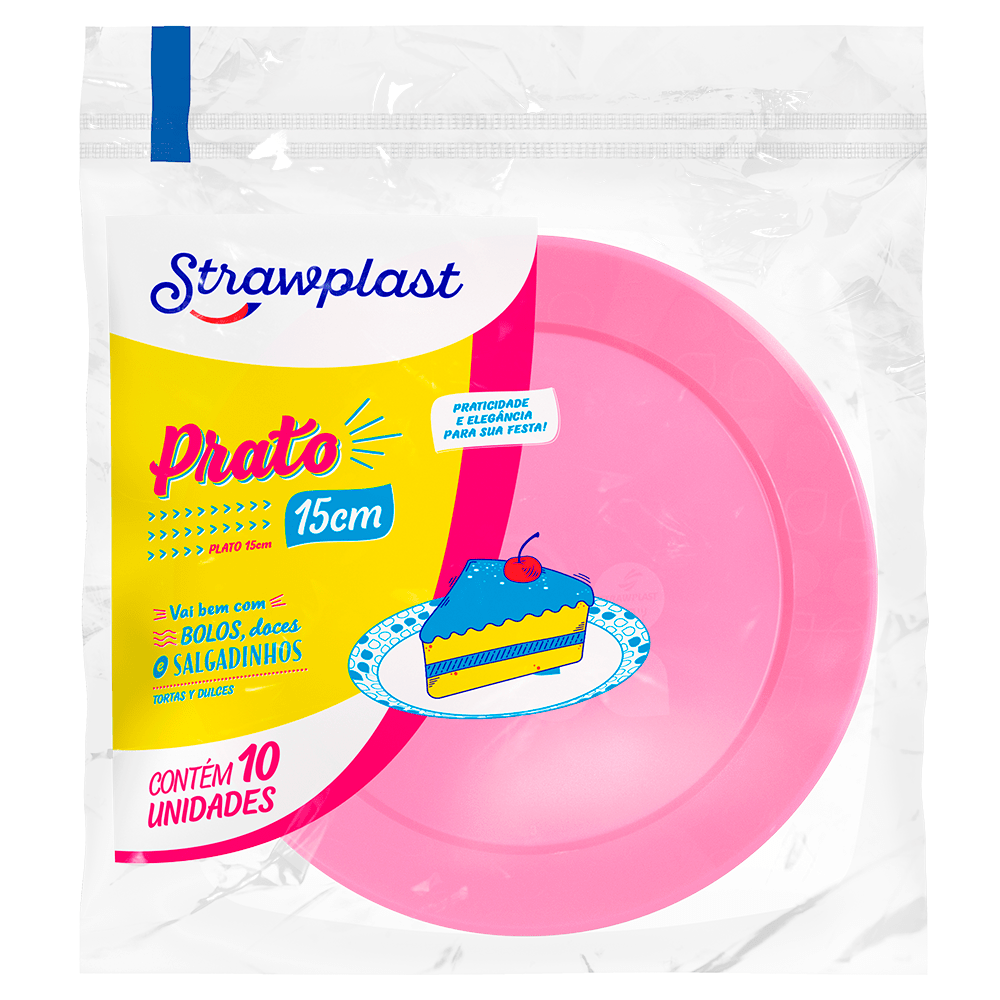 PRATO RD 15CM RS STRAWPLAST
