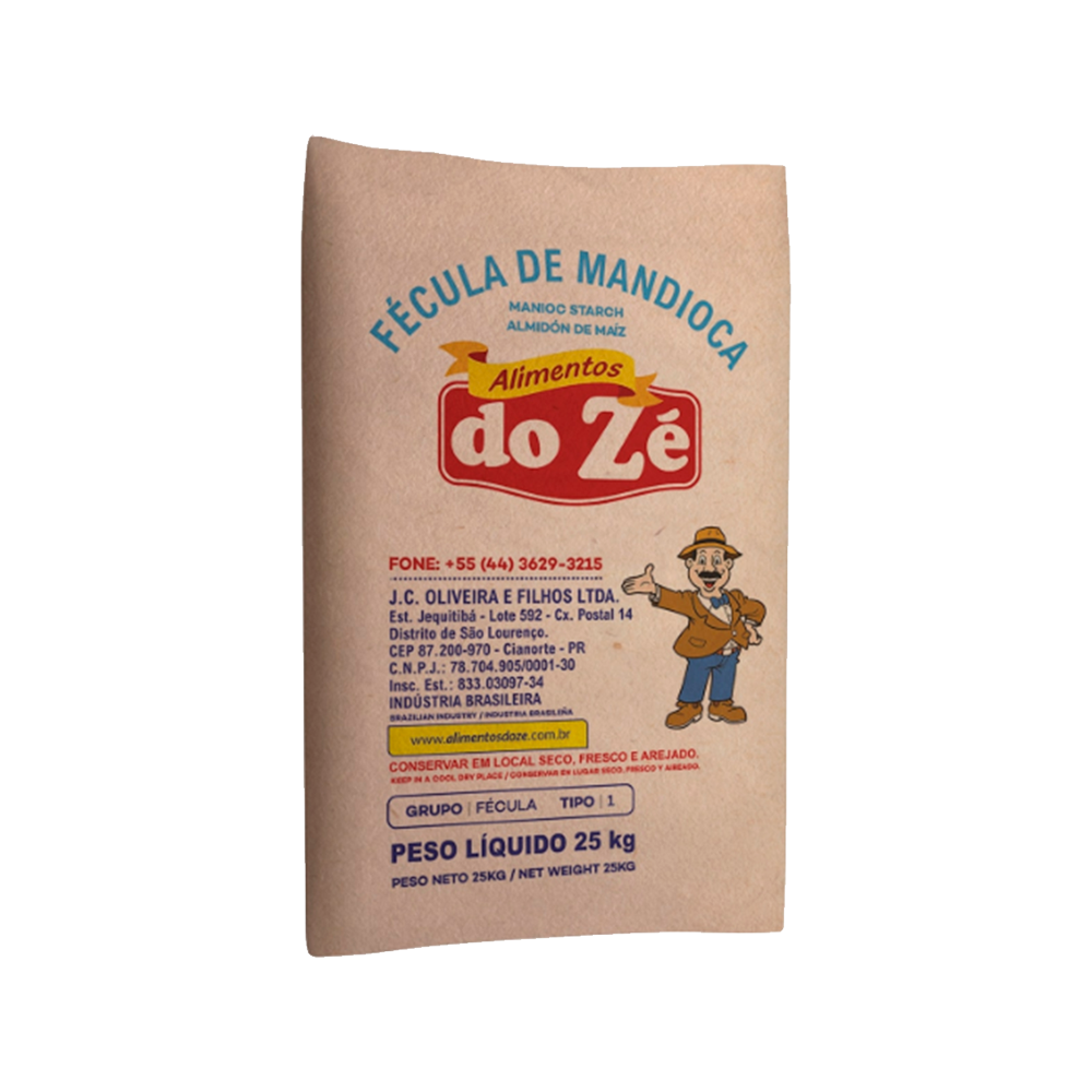 FECULA MANDIOCA 25KG PARDA DO ZE ALIM