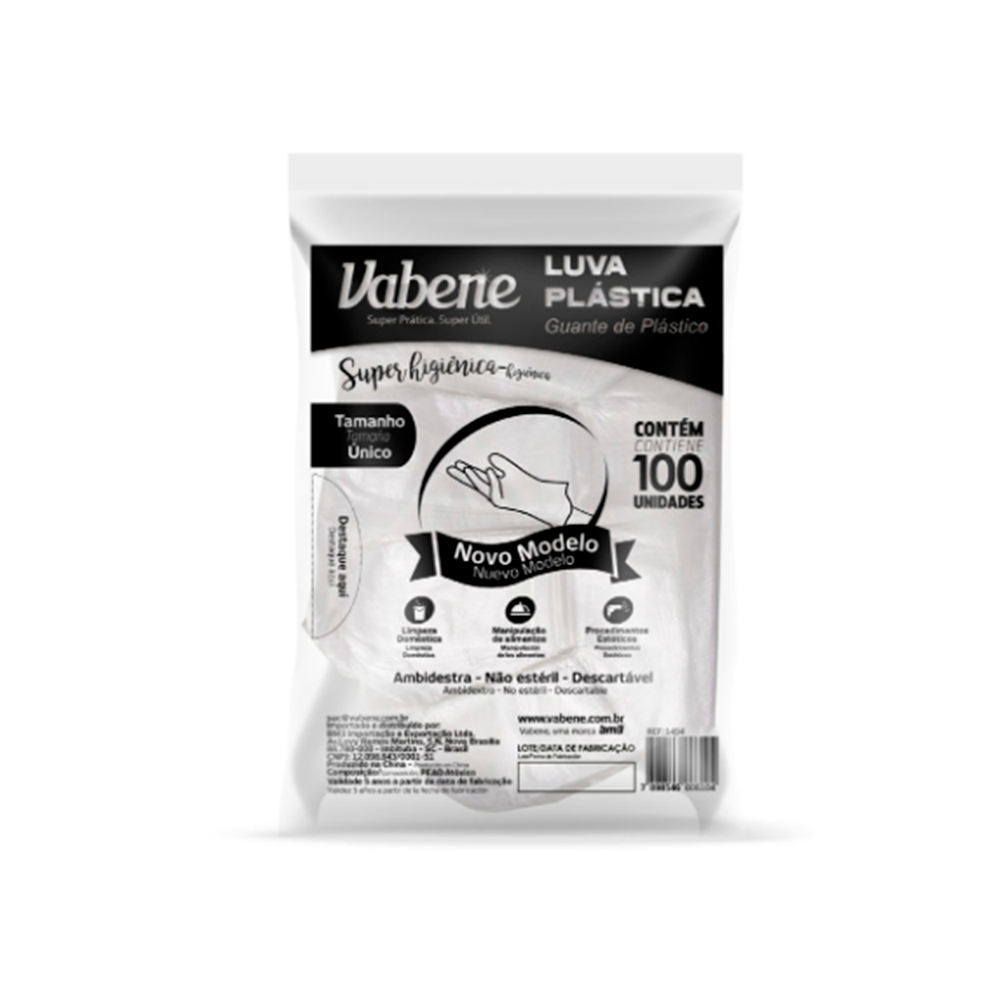 LUVA PLAST TAM UNICO VABENE