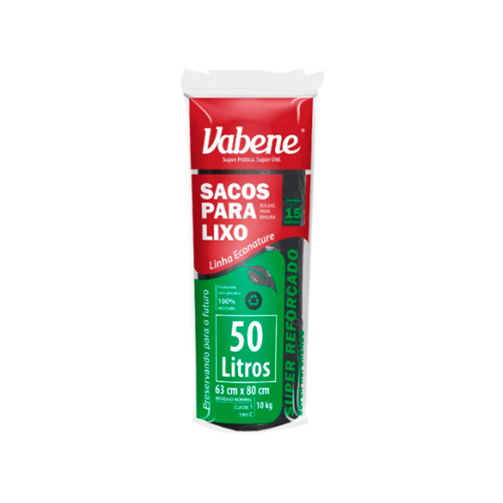 SACO P/LIXO 63X80 50L VABENE