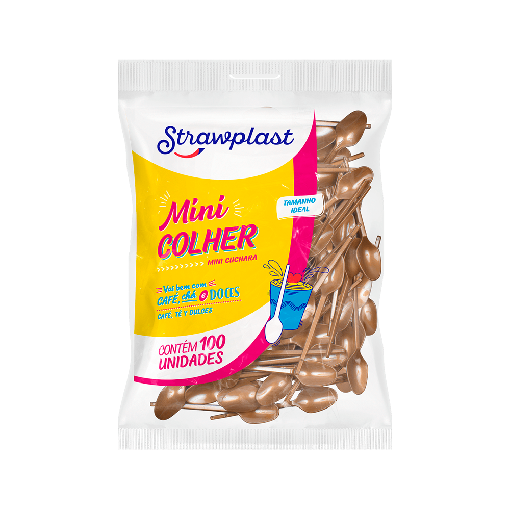 COLHER CAFE/CHA DR STRAWPLAST