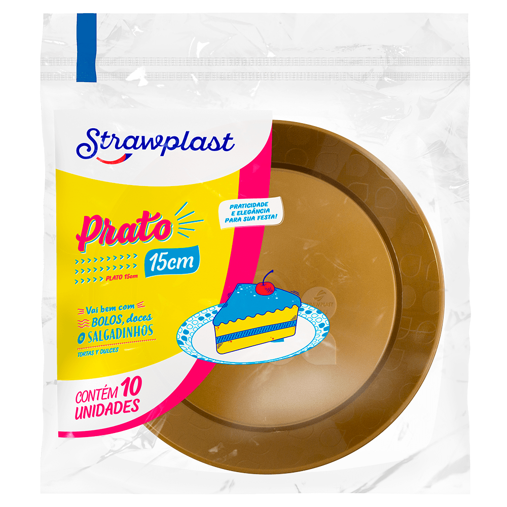 PRATO RD 15CM DR STRAWPLAST