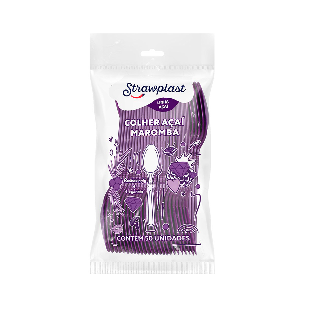 COLHER FORTE RX STRAWPLAST