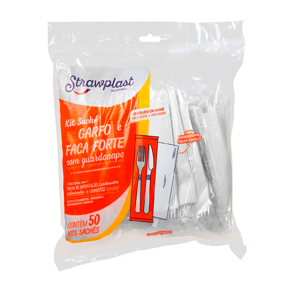 KIT GARFO FACA FORTE SACHE C/ GUARD BR