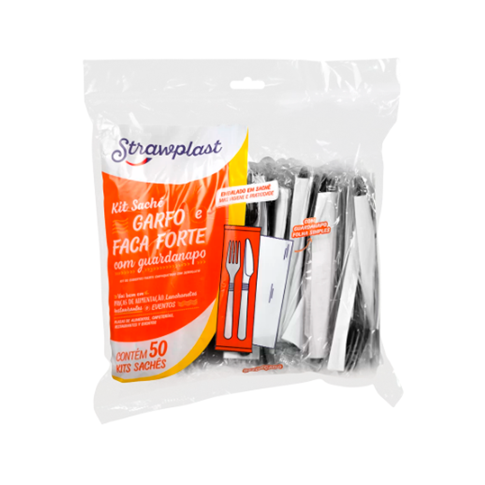 KIT GARFO FACA FORTE SACHE C/ GUARD PT