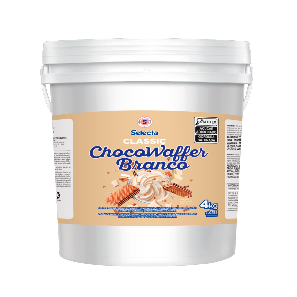 CHOCOLAT WAFER BR 4KG DUAS RODAS