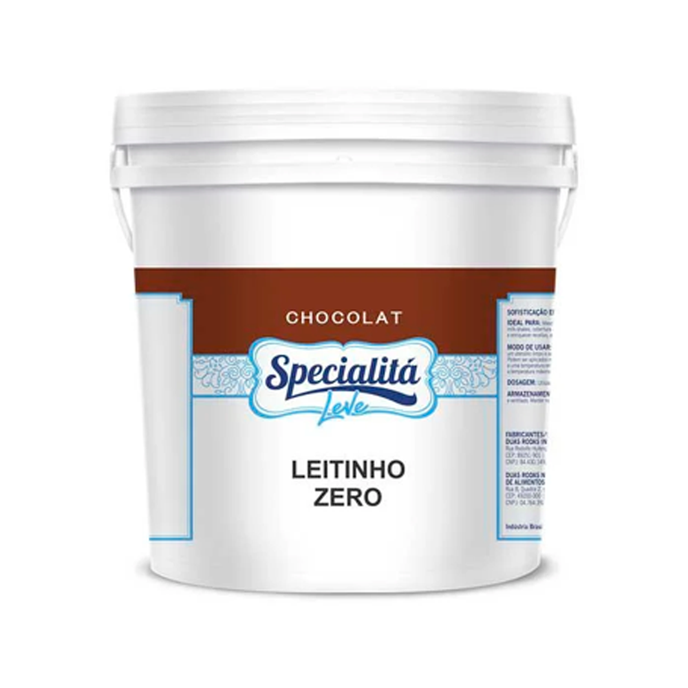 CHOCOLAT LEITINHO ZERO 4KG DUAS RODAS