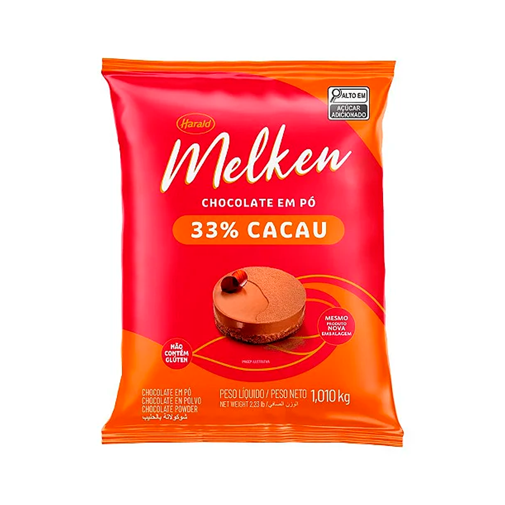 CHOC EM PO 33% 1KG MELKEN HARALD