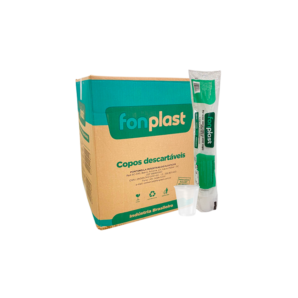 COPO 250ML TRANSP FONPLAST