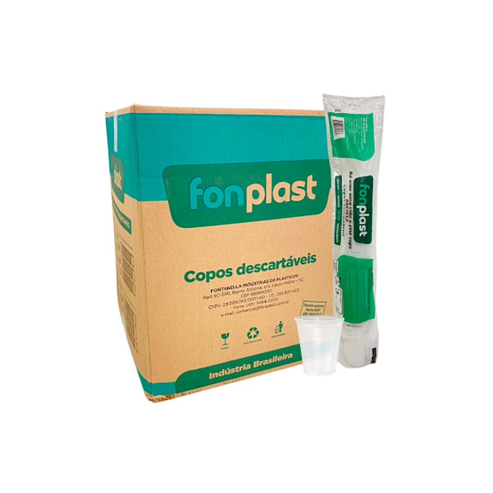 COPO 400ML TRANSP FONPLAST