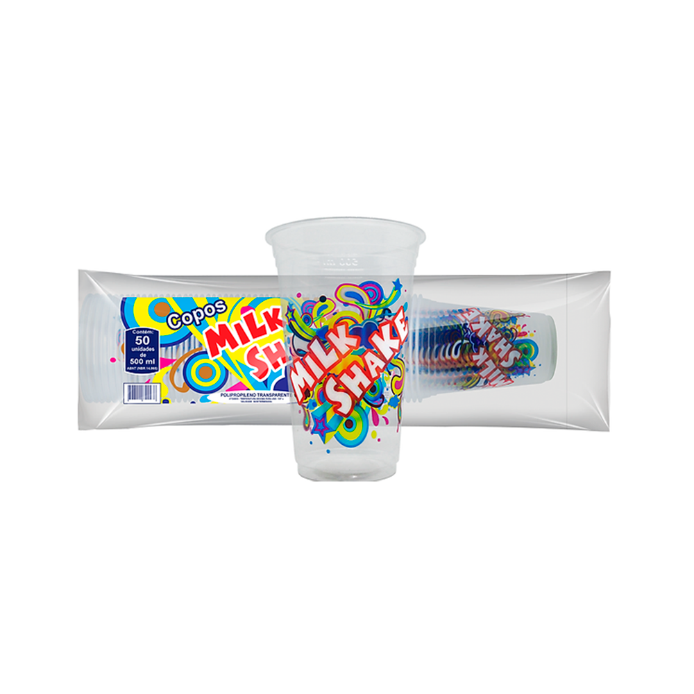 COPO PP 300ML MILK SHAKE RIO PLASTIC