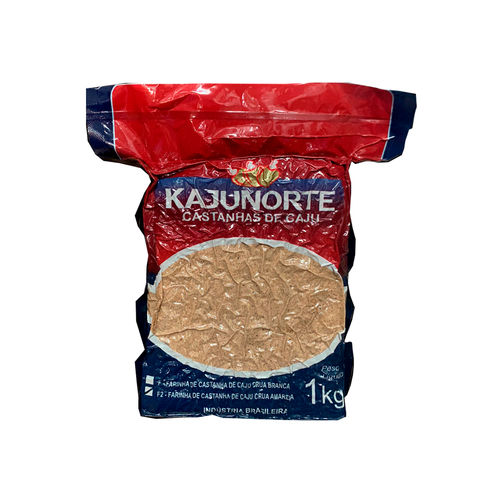 CASTANHA CAJU FARINHA AM 1KG KAJUNORTE