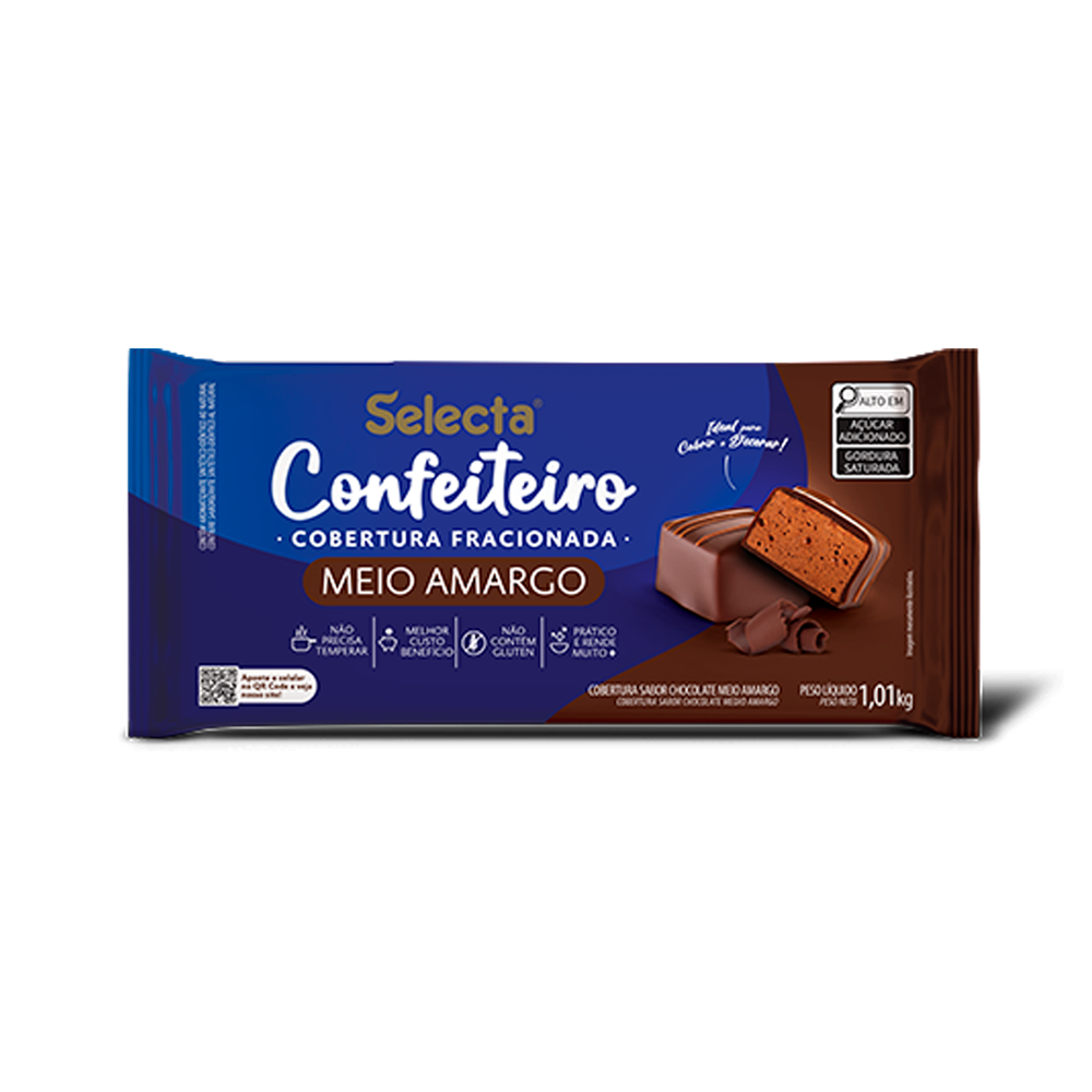 COB 1,01KG CHOC MEIO AMARGO CONF SELECTA