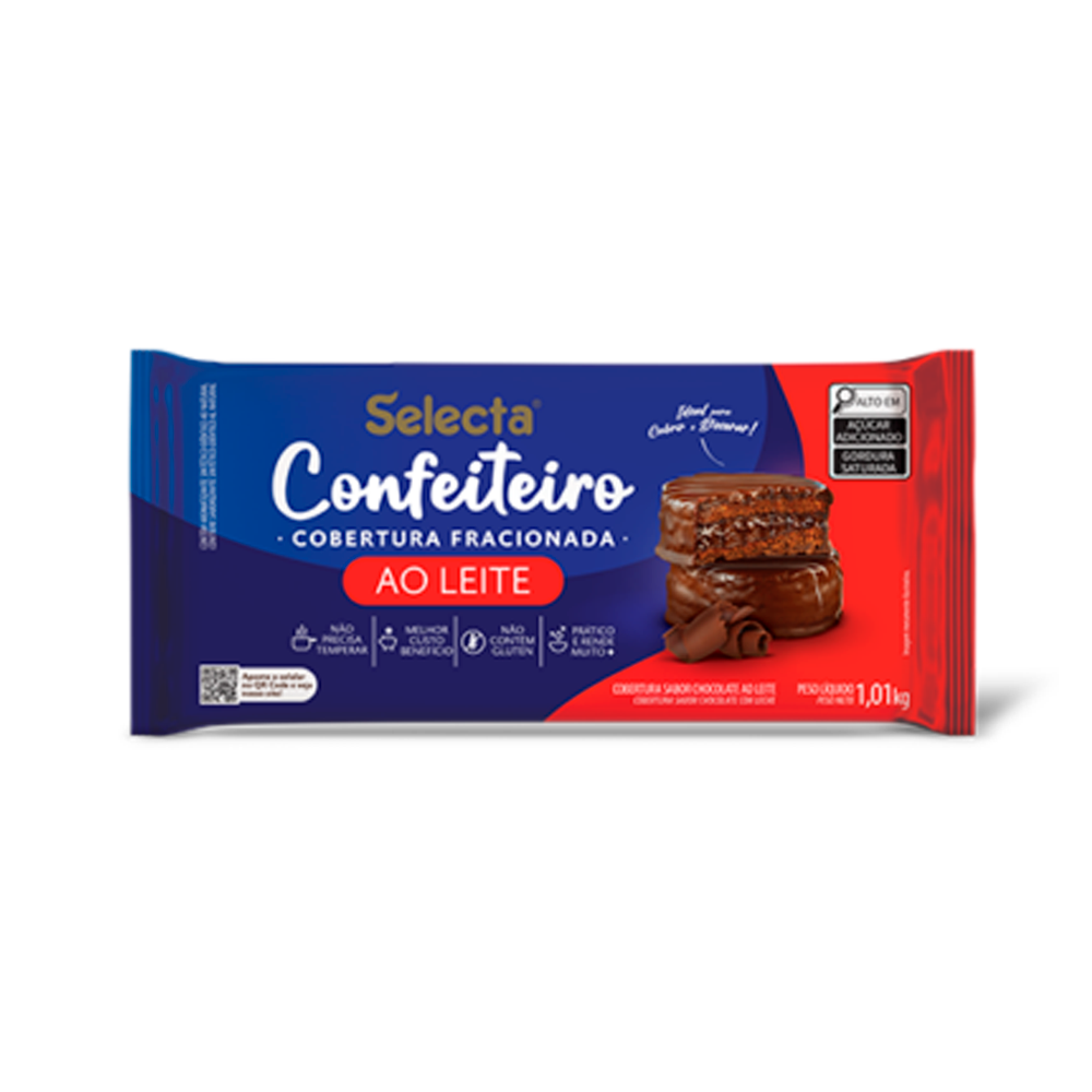 COB 1KG CHOC AO LEITE CONF SELECTA