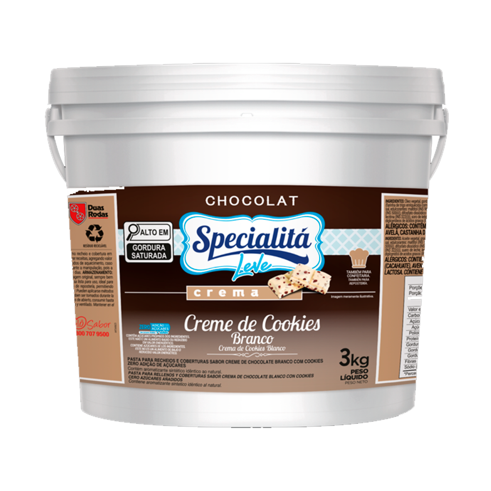 CREMA CREME COOKIES BR ZERO 3KG
