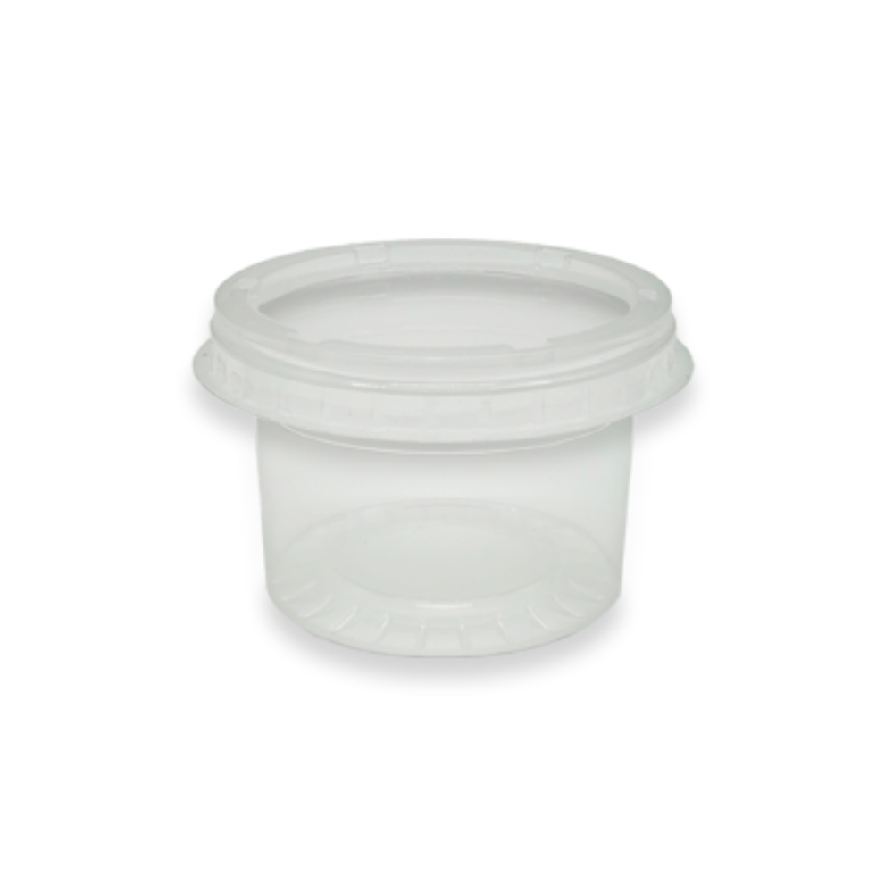 KIT POTE/TAMPA 140ML PP RD C/25 ULTRA