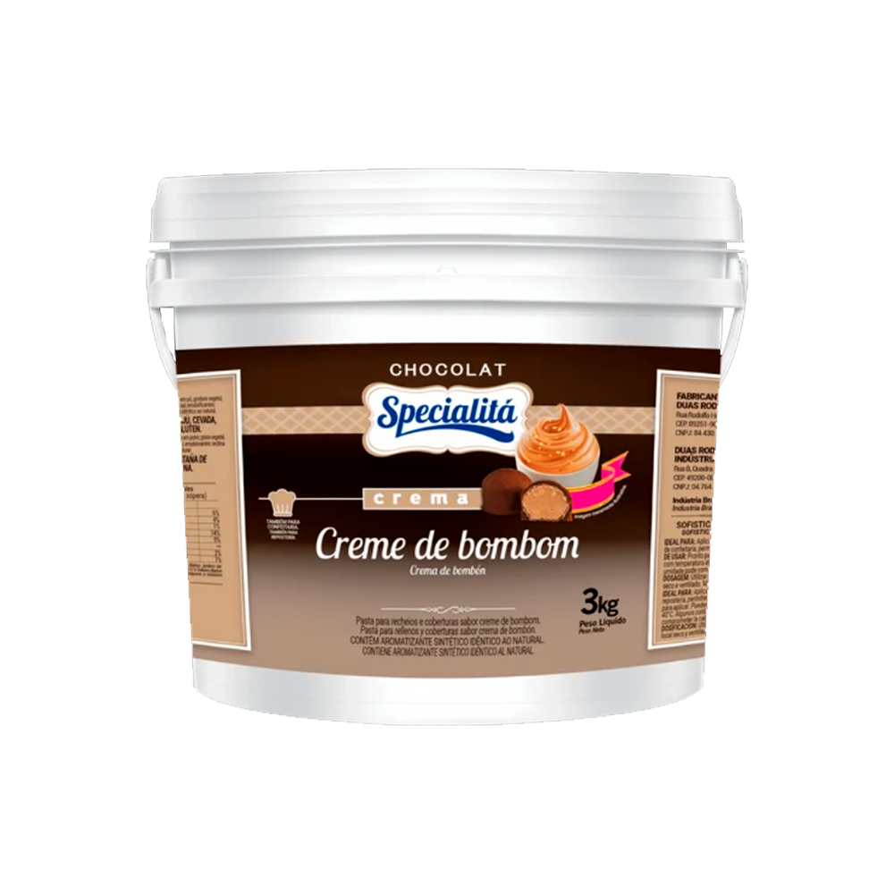 CREMA CREME DE BOMBOM 3KG DUAS RODAS
