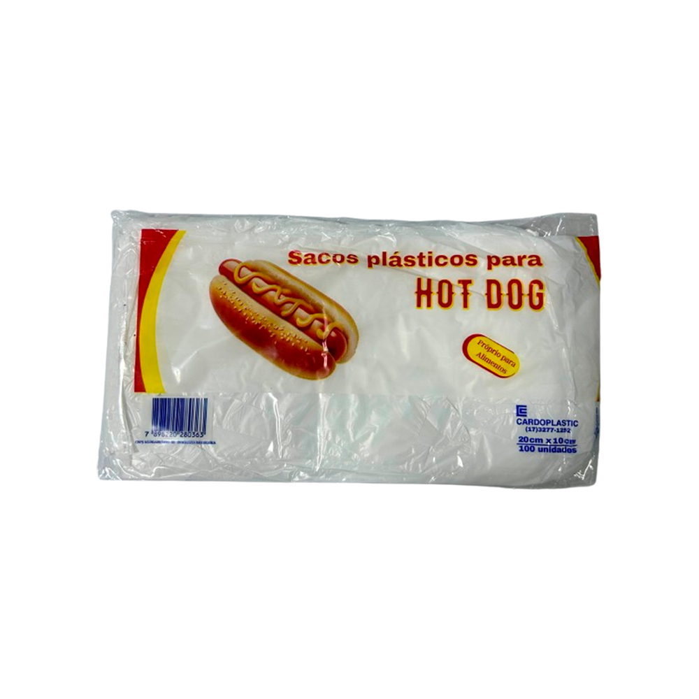 SACO HOT DOG 20X10 CARDOPLASTIC