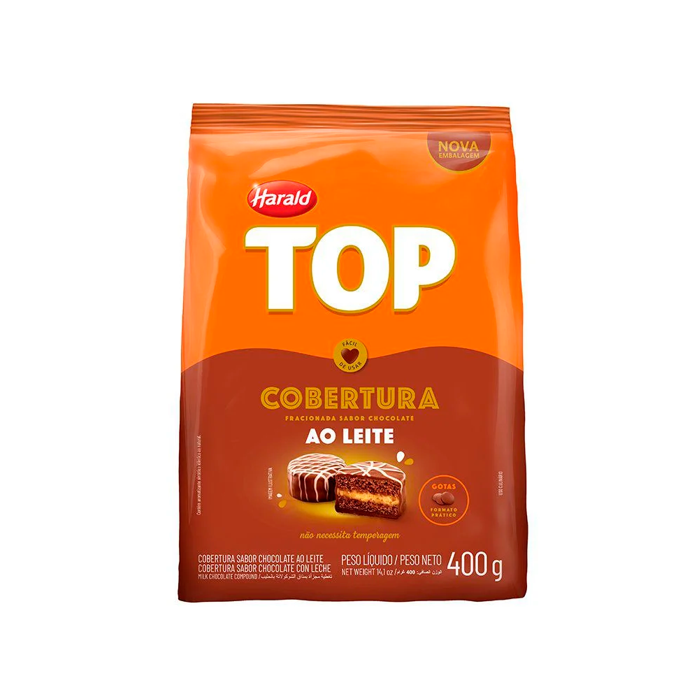 COB 400G GOTAS AO LEITE TOP HARALD