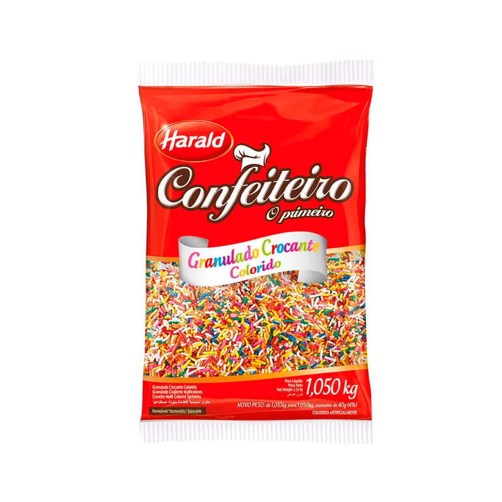 CONFEITO GRANUL1,050KG CROC COLOR HARALD