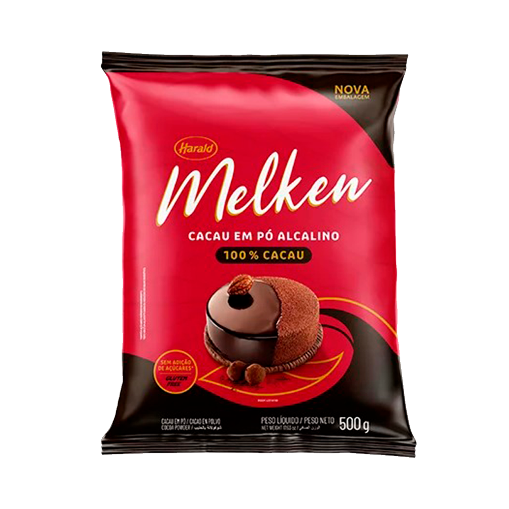 CACAU EM PO 100% 500G MELKEN HARALD