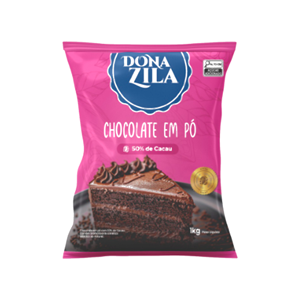 CHOC EM PO 50% 1KG DONA ZILA