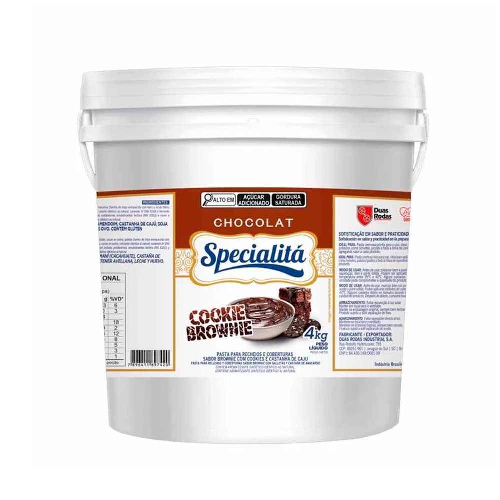 CHOCOLAT COOKIE BROWNIE CAST CAJU 4KG