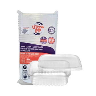 KIT POTE/TAMPA 500ML PP RT C/ 25 ULTRA