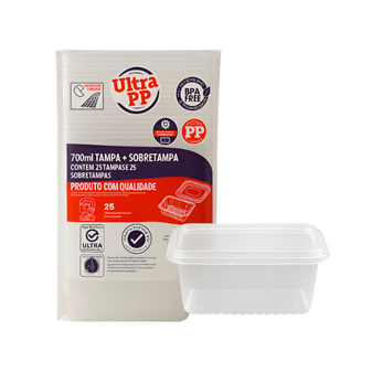 KIT POTE/TAMPA 700ML PP RT C/25 ULTRA