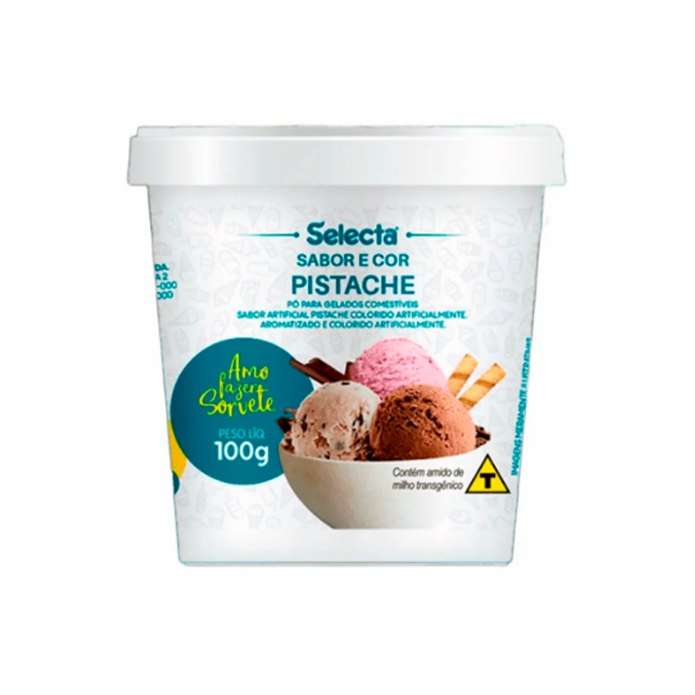 SELECTA CASEIRO 100G PISTACHE DUAS RODAS