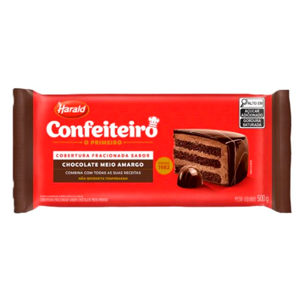 COB 500G MEIO AMARGO CONF HARALD